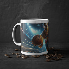 Mug NBA Inspiré - Dribblez Votre Journée Comme une Star du Basket