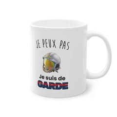 Mug "Je peux pas, je suis de garde" - Casque GALLET F1XF