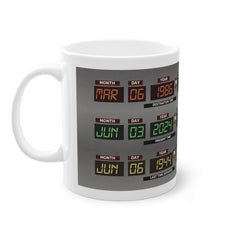 Mug Retour vers le Futur - Panneau de Contrôle Personnalisable