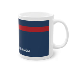 Mug Pompier Personnalisé  🚒 | Grade & Nom | Cadeau Pompier