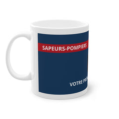 Mug Pompier Personnalisé  🚒 | Grade & Nom | Cadeau Pompier