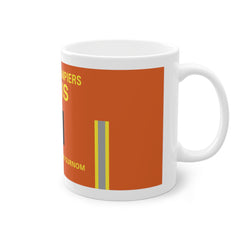 Mug Grade BSPP Personnalisé | Tenue Orange | Grade & Nom | Cadeau Pompier