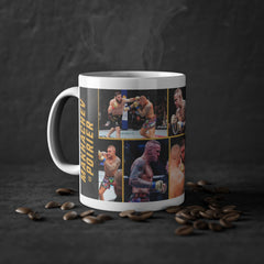 UFC 302 mug: Dustin Poirier vs Islam Makhachev 