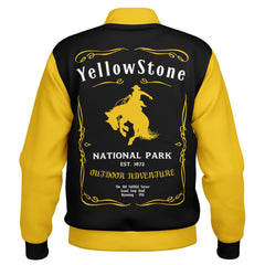 Veste Baseball Premium Yellowstone | Style Western Vintage | Cadeau Idéal pour Fans de Country