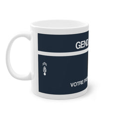 Mug Gendarmerie Personnalisé | Grade & Nom | Cadeau Gendarmerie