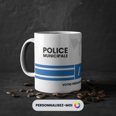 Mug Uniforme Blanc - Police Municipale