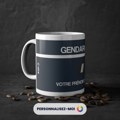 Mug Gendarmerie Personnalisé | Grade & Nom | Cadeau Gendarmerie