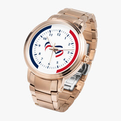 Montre Cadran Tricolore Automatique – Sophistication Mécanique sans Batterie 🇫🇷