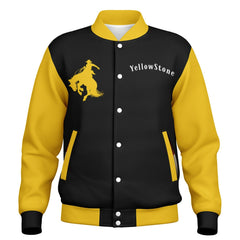 Veste Baseball Premium Yellowstone | Style Western Vintage | Cadeau Idéal pour Fans de Country