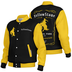 Veste Baseball Premium Yellowstone | Style Western Vintage | Cadeau Idéal pour Fans de Country